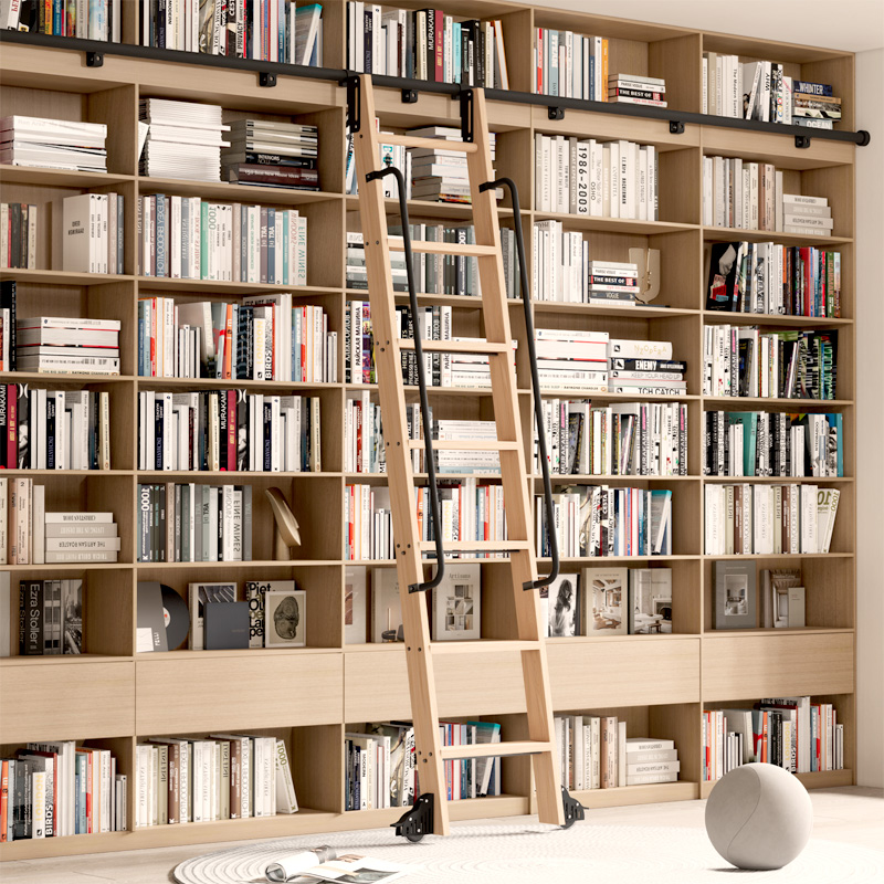Woodworking Lofts - Фурнитура для библиотечных лестниц на колесиках,