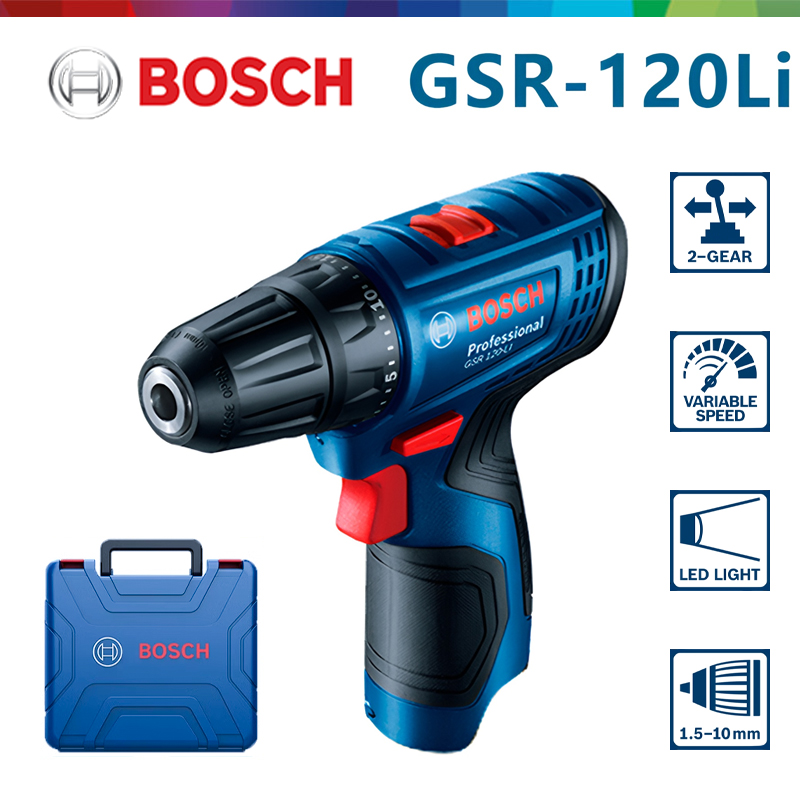 Woodworking Drills - Аккумуляторная электрическая дрель Bosch GSR 120-LI
