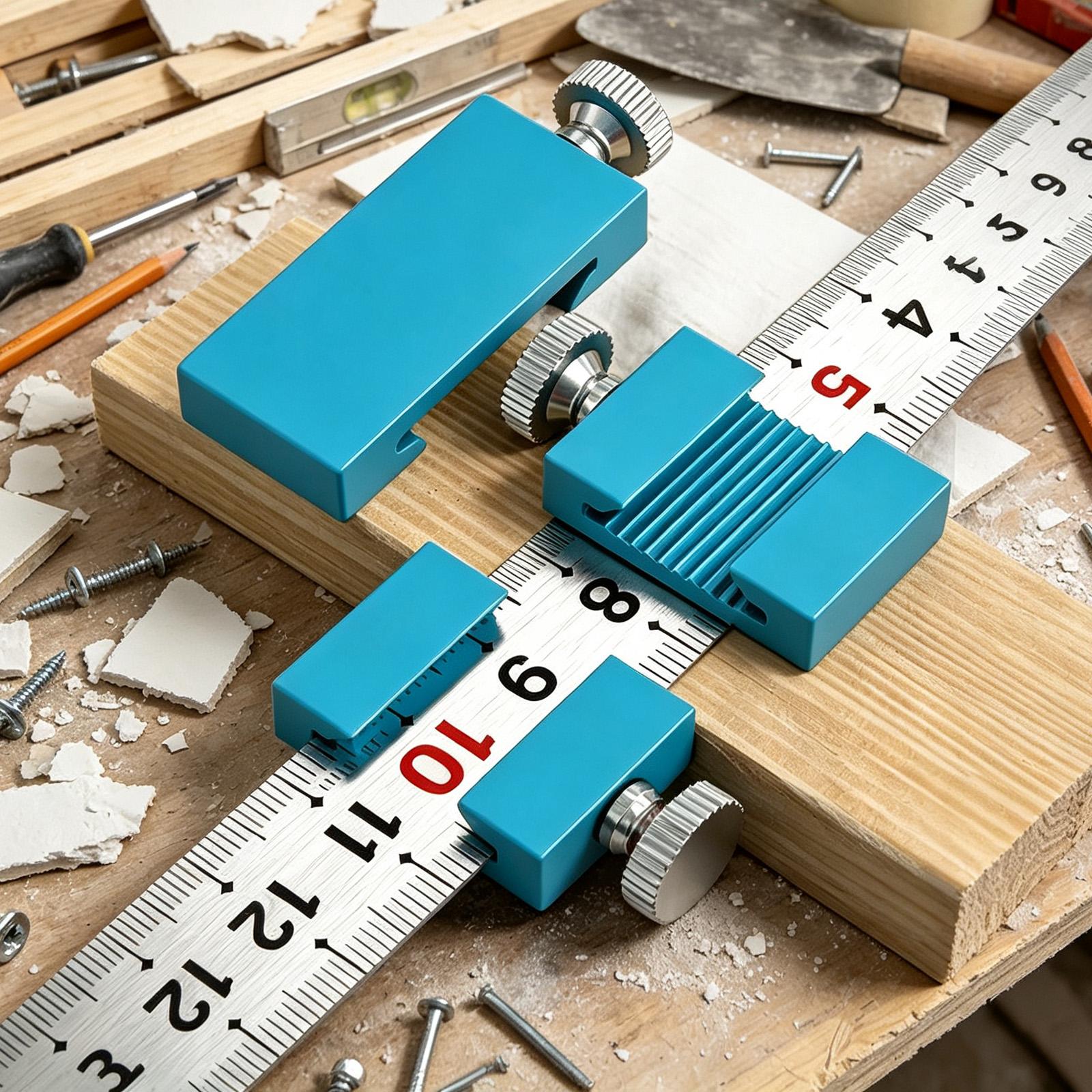 Woodworking Ruler - Столярные инструменты: стальная линейка-упор для разметки