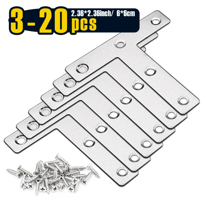 Woodworking X Brace - 3-20 шт., Т-образная ремонтная пластина, 80