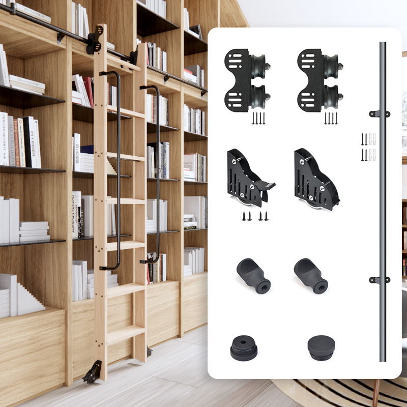 Woodworking Lofts - Фурнитура для библиотечной лестницы на колесиках,
