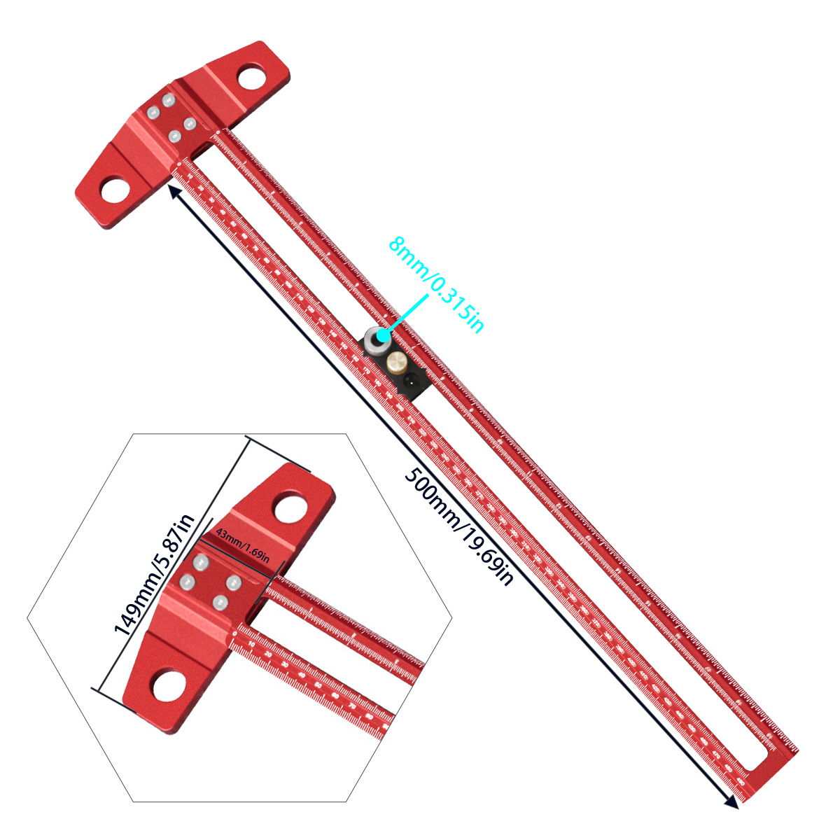 Деревообрабатывающий Т-образны – обзор и цена Woodworking Ruler