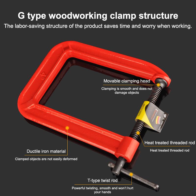 Зажимы G-образные глубокого де – обзор и цена Woodworking Clamp