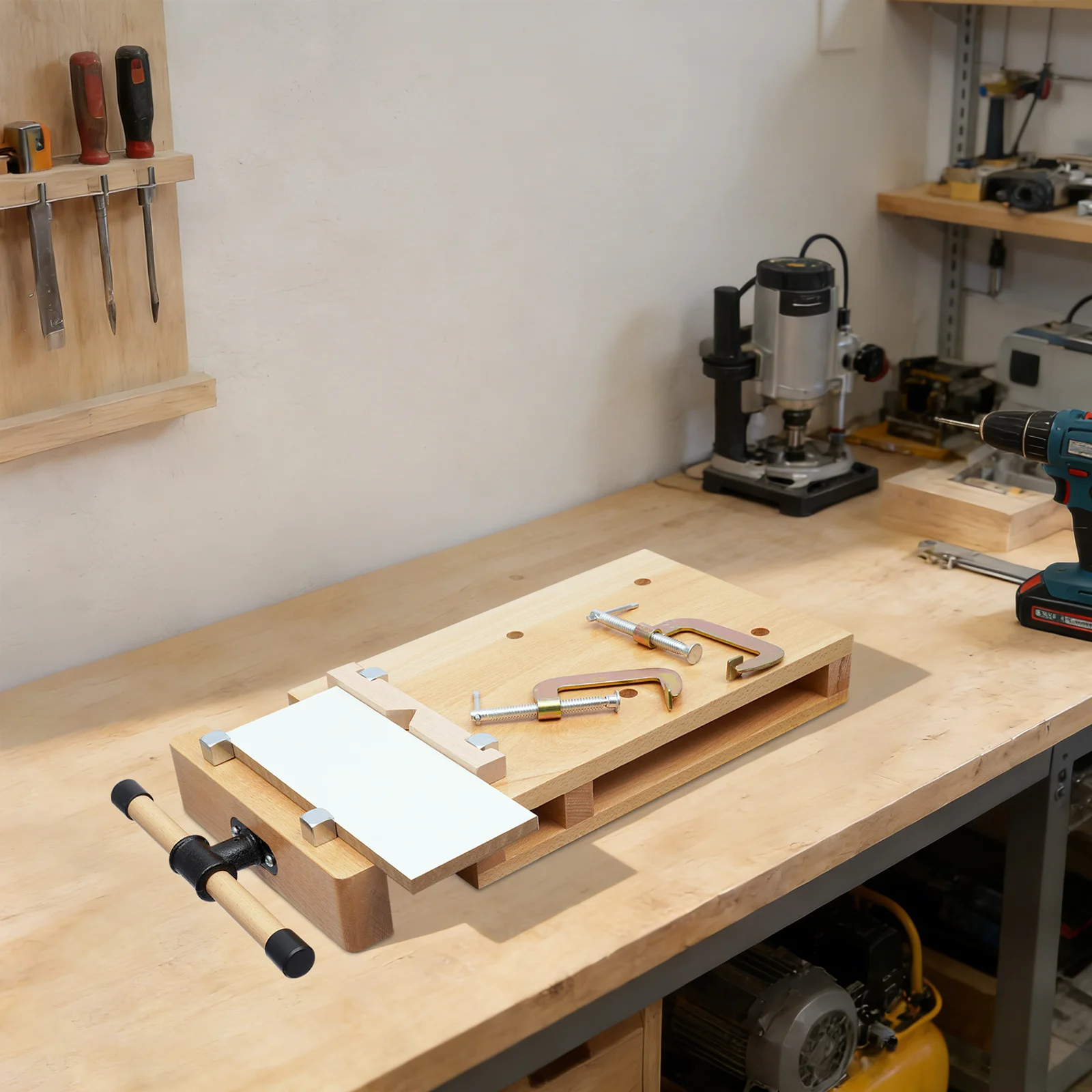 Деревянный верстак, усиленный  – обзор и цена Woodworking Vise For Workbench