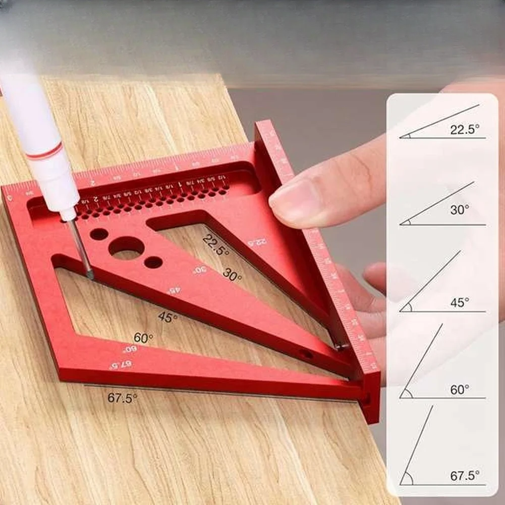 Красный 3D-угломер для разметк – обзор и цена Woodworking Workshop Layout